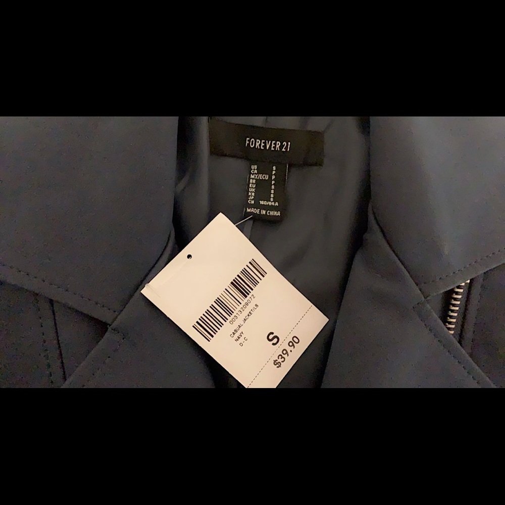 🔥🔥 Forever21 Navy Jacket - Picture 2 of 2